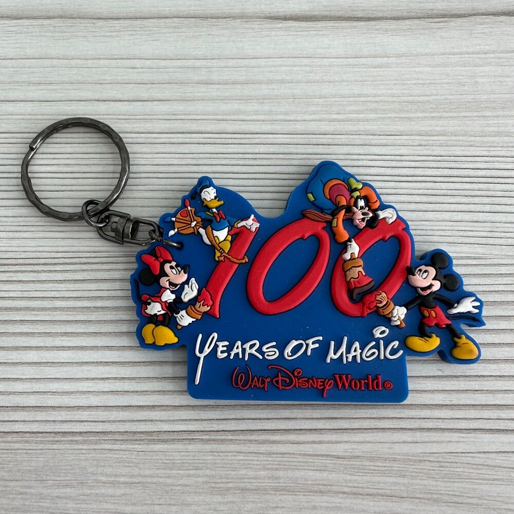 Vintage Disney World 100 Years of Magic Keychain